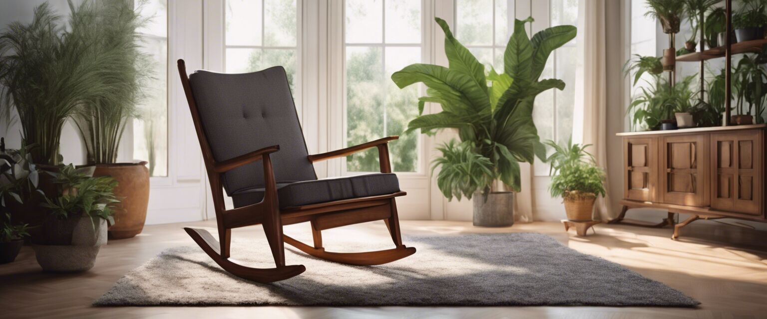 Modern high back rocking chair