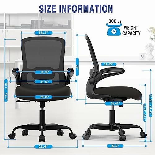 Office chair dimensions and weight capacity